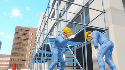 足場撤去現場での熱中症 