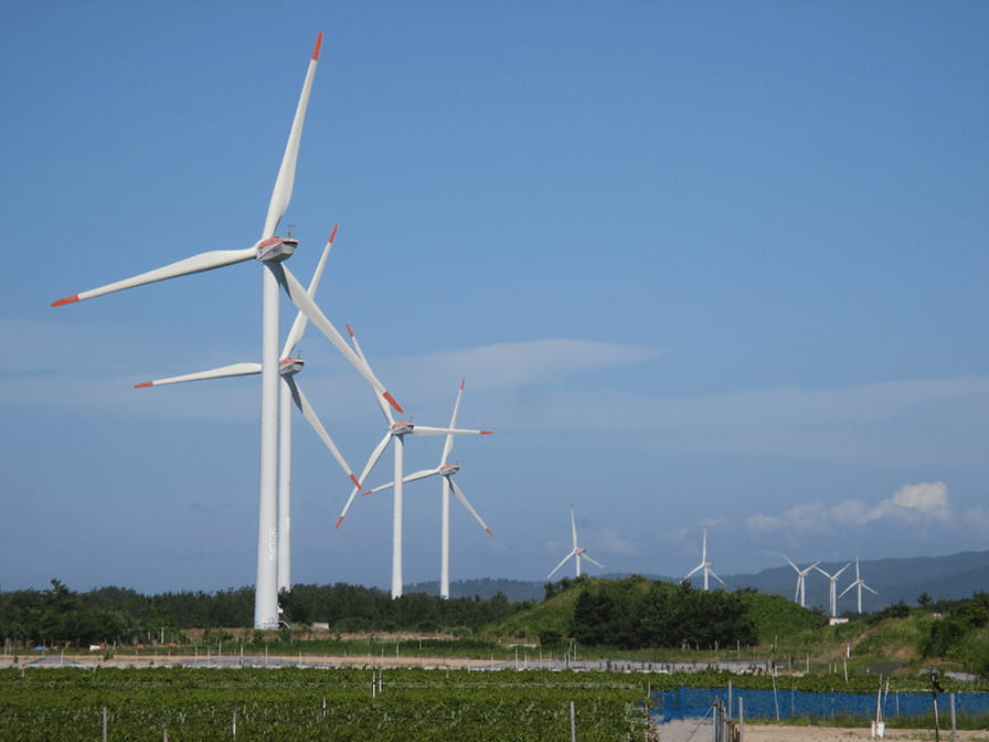 北条砂丘発電所の景観の画像